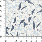Patchwork Fabric Panel 100x155 cm, 100% Cotton Satin, 6 Coordinated Floral & - Image 4