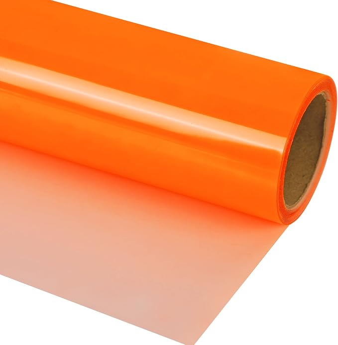 guangyintong Fluorescent Heat Transfer Vinyl Neon Orange HTV Rolls, HTV Vinyl by guangyintong