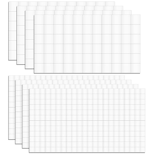 8 Sheets 1320 Pcs Foam Squares 2 Sizes Double Sided Foam Tape Adhesive Dots by Unknown