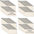 80 PCs Blank canvas Zipper Pouch, Makeup Bags Bulk Pencil Pouch by CRULEEN