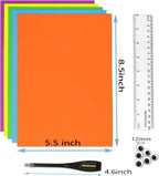 84PACK Foam Craft Sheets 8.5x5.5 inch Eva Color Bulk Foam Paper Set - Image 2