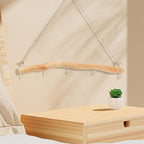 15 Inch 5 Hook Driftwood Wall Hanging Wall Mounted Jewelry Holder Natural Branch - Image 7