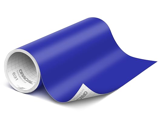 ORACAL 631 Matte King Blue Vinyl Durable Roll Easy to Weed Permanent Adhesive by Orafol
