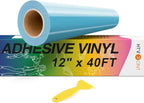 HTVRONT Light Blue Permanent Vinyl, Glossy Adhesive Vinyl Roll | by HTVRONT