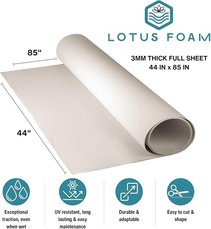LotusFoam EVA Foam Sheet 3mm – 44"x 85" Craft Foam - Image 2