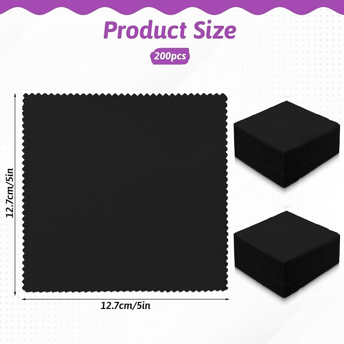 200 Pack 5-inch Cotton Fabric Squares, 5″ Precut Cotton Fabric Squares - Image 2