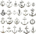 iloveDIYbeads 100g Craft Supplies Antique Silver Ship Wheel Anchor Charms by iloveDIYbeads