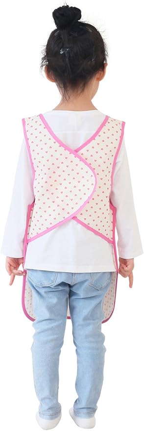 Kids Painting Apron – Waterproof Art Smock for Toddlers & Preschoolers, Messy Play, Baking, Crafts, Cooking, Mealtime