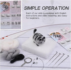 QMNNMA Needle Felting Starter Kit, Animals Needle Felting Set, DIY Wool Felt - Image 3
