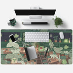 Cute Frog Mouse Pad Desk Pad Kawaii Green Desk Decor Mat, Large Gaming Mouse Pad - Image 4