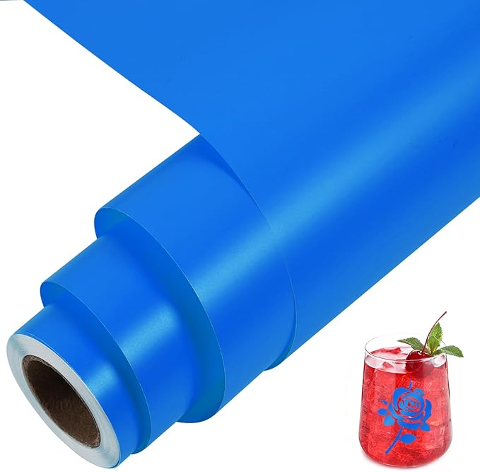 TORC Royal Blue Permanent Vinyl 12" x 14 FT Matte Blue Adhesive Vinyl Roll by TORC