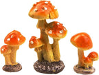 3pcs Resin Mushroom Miniature Fairy Garden Decoration Accessories Sculptures by ODDIER