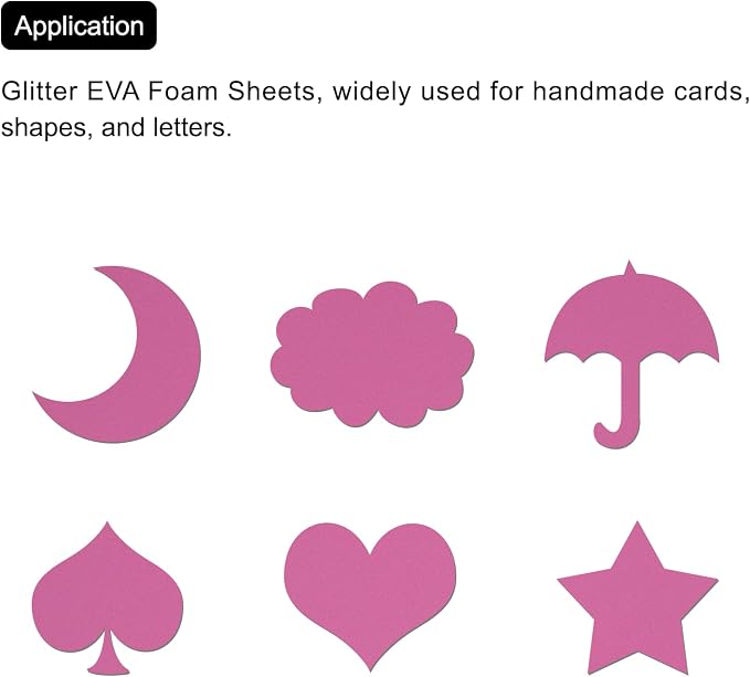uxcell Rose EVA Foam Sheets, 11.8x7.9 in 2mm Thick Handicraft Foam Paper - Image 6