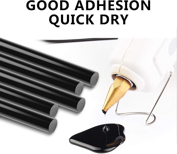 ENPOINT 72 Pack Black Hot Glue Sticks Bulk, 0.27x4" Mini Hot Glue Sticks - Image 3