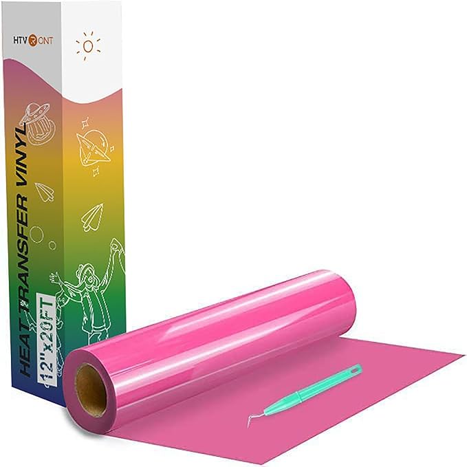 HTVRONT Heat Transfer Vinyl Pink HTV Rolls, HTV Vinyl by HTVRONT