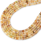 180pcs 4x2mm Natural Yellow Aventurine Heishi Disc Rondelle Spacer Semi - Image 3