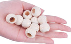 Jdesun 100 Pieces Wooden Beads, Natural Round Wood Loose Beads Wood Spacer 20mm - Image 6