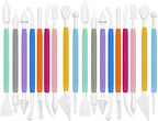 Clay Tools 18PCS Air Dry Clay Double-Ended Tool Kit Plastic Clay Sculpting - Image 5