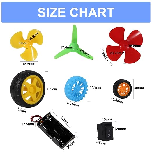 6 Sets DC Motors Kit Mini Electric Hobby Motor 3V-12V 25000RPM - Image 5