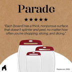 GORILLA GRIP BPA-Free Reversible Kitchen Cutting Board Set of 3, US Designed - Image 9