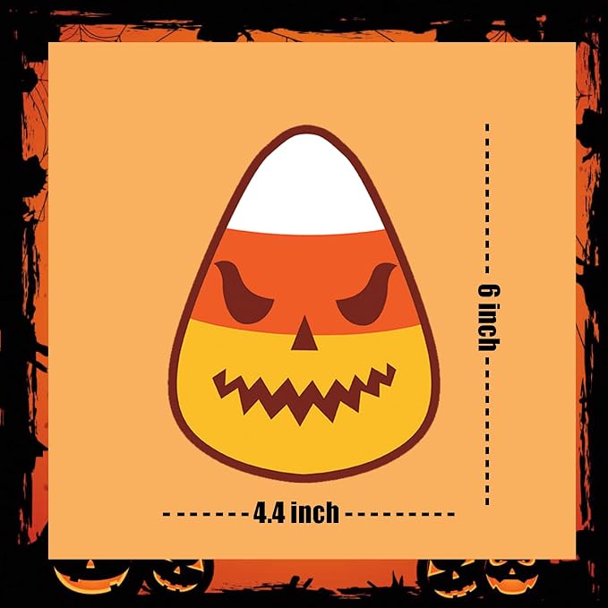 48 Pcs Candy Corn Cutouts Halloween Paper Cut-Outs Candy Corn Bulletin Board - Image 2