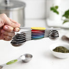 Spring Chef Multicolor Stainless Steel Magnetic Measuring Spoons Set of 8 - Image 8