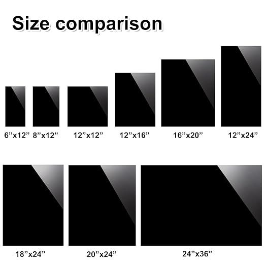 KINLINK 12x12 Plexiglass Sheets 1/8 inch Thick - 3mm Black Cast Acrylic Sheet - Image 7