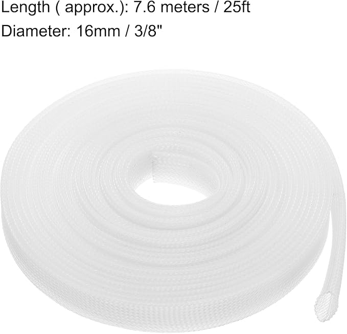 uxcell Expandable Sleeving, 1-inch 25ft Cable Sleeve - Image 3