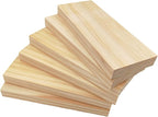 6PCS Rectangle Wood Boards Unfinished Wood Blocks by Anktily