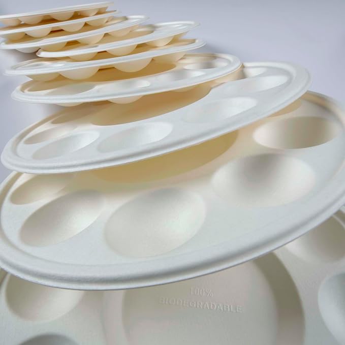 Creative Mark 50 Pack Disposable Paint Palette, 7-3/8" Diameter - Image 3