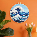 INFUNLY Blue Waves Punch Needle Kit - Image 6