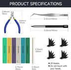 stedi Model Tools Kit for Beginners 14 PCS, Modeler Professional Basic Tools - Image 5