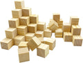 MUXGOA Wooden Cubes, 3/4inch Wood Square Blocks by MUXGOA