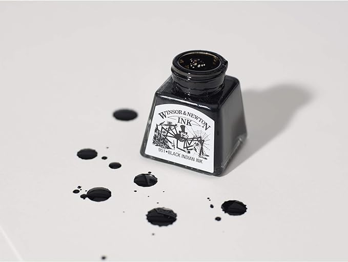 Winsor & Newton, Deep Red Drawing Ink, 14ml Bottle - Image 3