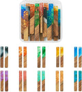 FASHEWELRY 20Pcs Resin Wood Earring Charms Rectangle Wooden Earring Blanks Bar by FASHEWELRY