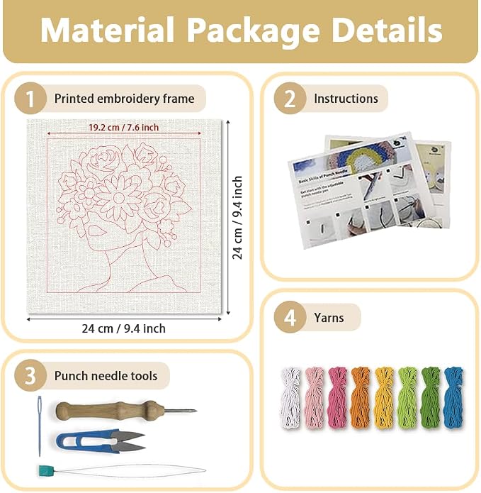 Doodlream Flower Lady Needle Kit - Image 2
