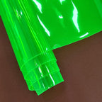 HYANG Green Transparent PVC Super Clear Holographic Vinyl Faux Leather Sheets 1 - Image 3