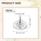 uxcell 150Pcs Upholstery Tacks, 11mmx10mm Flat Head Thumb Tack Decorative - Image 2