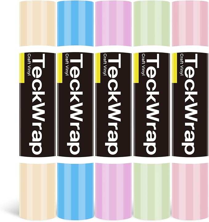 TECKWRAP Permanent Vinyl Boho, 5 Rolls by TECKWRAP