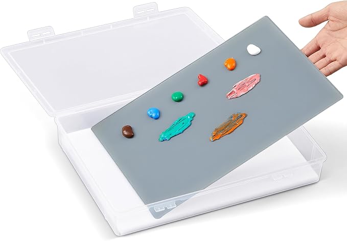 Nuanchu 1 Set Handy Glass Oil Paint Palette Included 12.8 x 9.25 Inches by Nuanchu