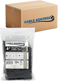 Kable Kontrol Cable Zip Ties Black 40, 18 Lbs Tensile Strength, Bulk Pack by KABLEKONTROL%C2%AE