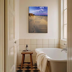 Zapeeitt Footprints in the Sand Wall Art, 24x36inch | Inspirational Christian - Image 3