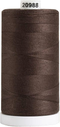 Connecting Threads Espresso Brown 100% Cotton Thread Spool | Large 1200 yard by ConnectingThreads