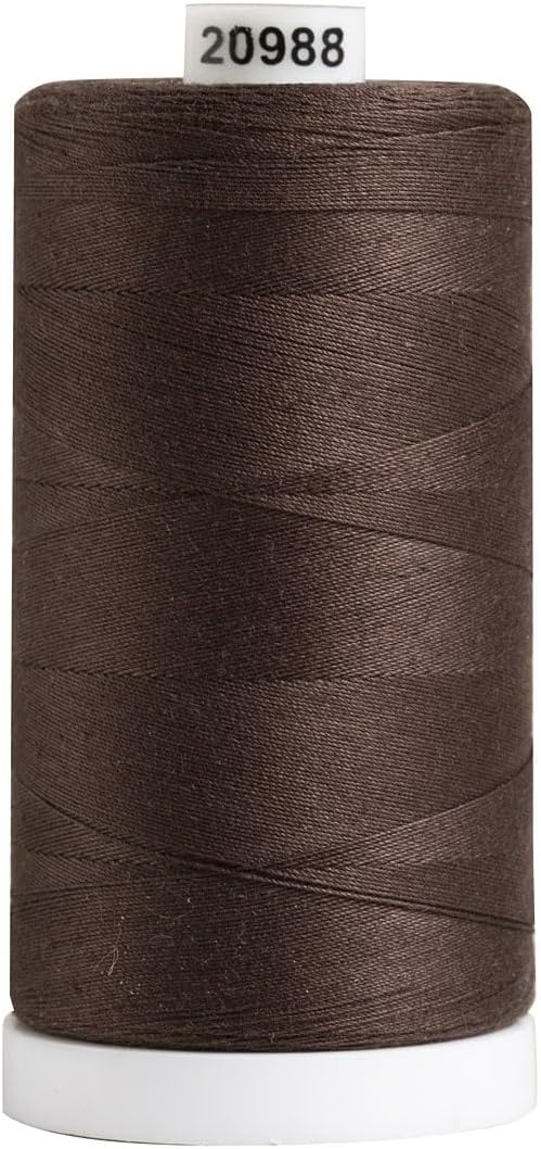 Connecting Threads Espresso Brown 100% Cotton Thread Spool | Large 1200 yard by ConnectingThreads