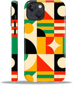 ZHEGAILIAN Case for iPhone 14 Plus, Geometric Colors Durable Shockproof by Home