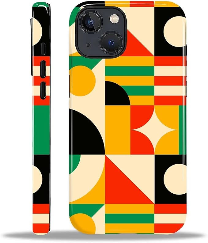 ZHEGAILIAN Case for iPhone 14 Plus, Geometric Colors Durable Shockproof by Home