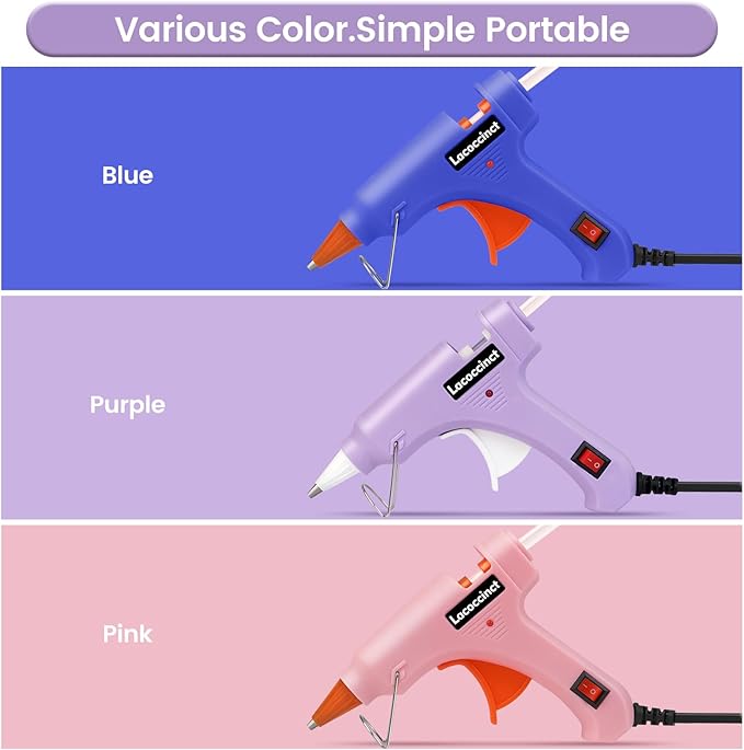 Hot Glue Gun Kit with 30 Glue Sticks, 20W Mini Glue Gun Set | Fast Preheating - Image 6