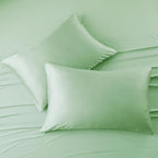 Viscose from Bamboo Pillow Protectors Set of 2 Saga Green Q - Image 5