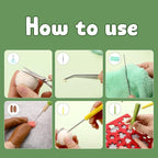 IMZAY Needle Felting Kit, Wool Roving 50 Colors Set - Image 5