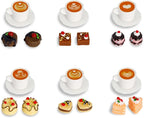 Hiawbon 24 Pcs Miniature Coffee Cup 1:12 Coffee Mugs Cakes Model | Miniatures by Hiawbon